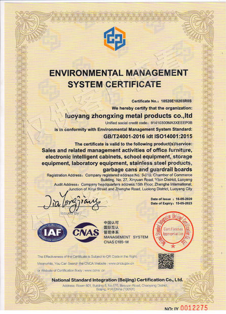 Porcellana Luoyang Suode Import and Export Trade Co., Ltd. Certificazioni